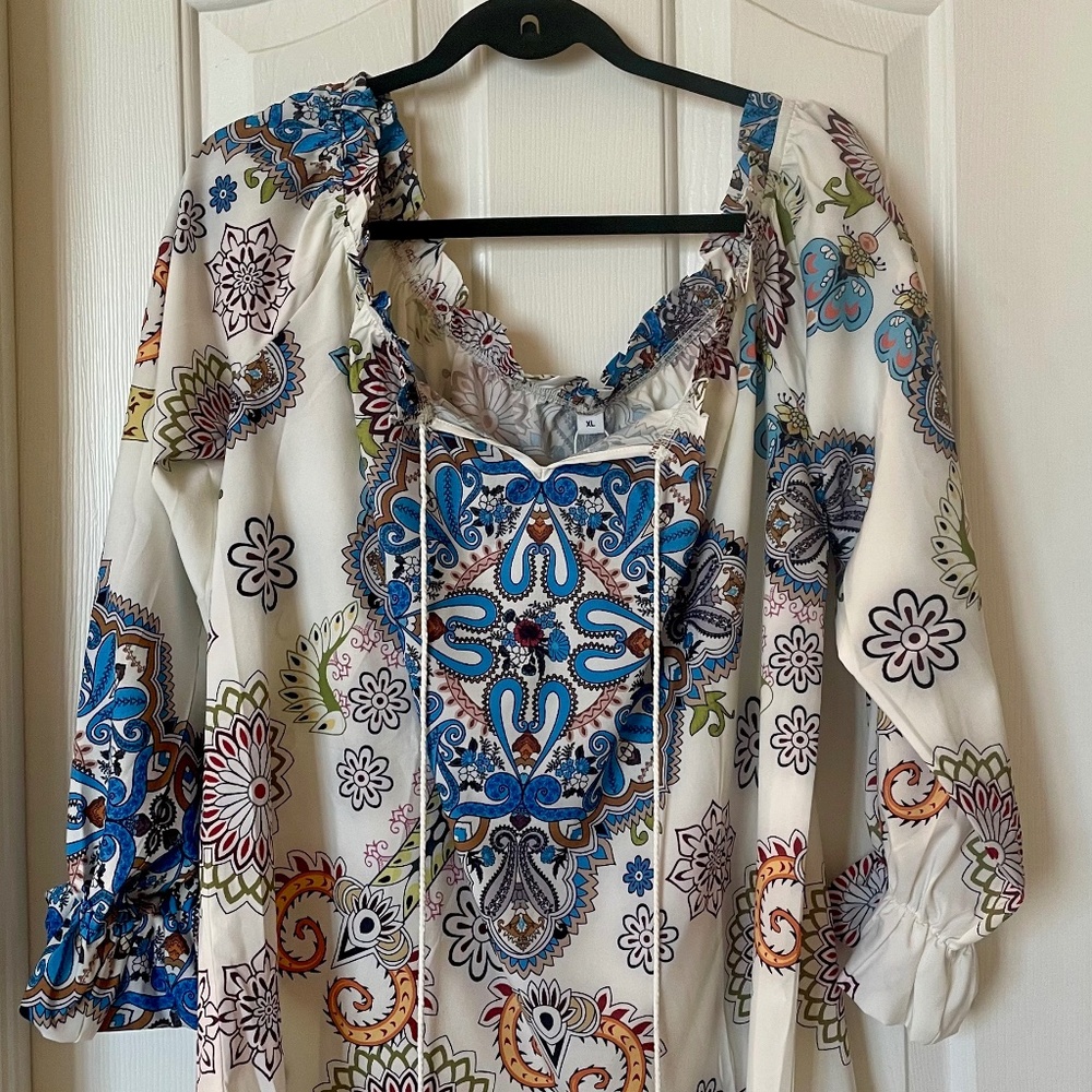 Cute Patterned boho blouse